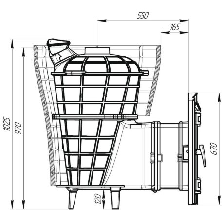 Prometall АТМОСФЕРА V - печь банная дровяная