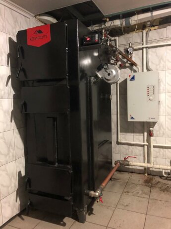 Комфорт Практик 80кВт - котел твердотопливный длительного горения