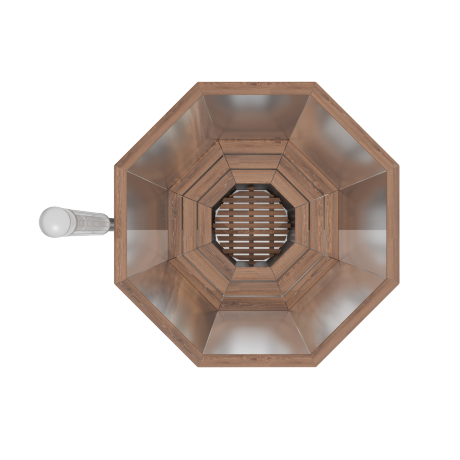 МАТЕА (4-6 персон) - банный чан с интегрированной печью из лиственницы