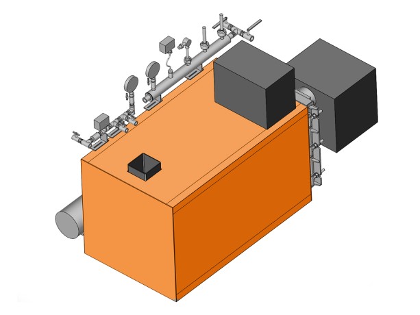 ОБНИТ КП 3000 - змеевиковый дизельный парогенератор