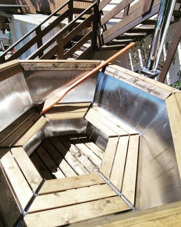 Чан Чаныч (4-6 персон) - банный чан с ветрозащитой