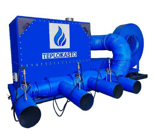 ТЕПЛОКАСТО ЦИРКОН-А_4 400 - теплогенератор пеллетный горизонтальный