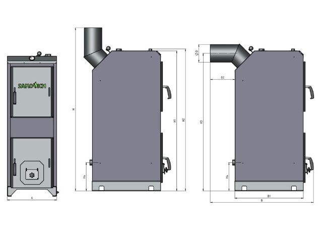 SAKOVICH UNIVERSAL 16 - котел твердотопливный полуавтоматический