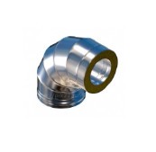 Сэндвич колено 90 нерж,нерж. d 200/280 0,5мм/0,5мм