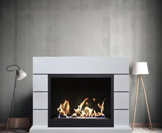 Русский огонь Аляска - биокамин в классическом портале