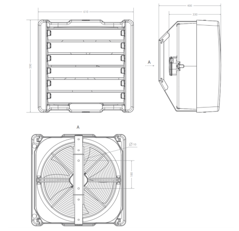 Ballu BHP-W2-40-SF - водяной тепловентилятор