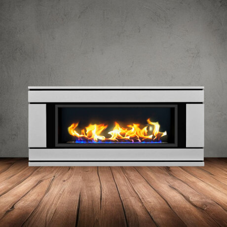 Русский огонь Вега - биокамин в линейном портале