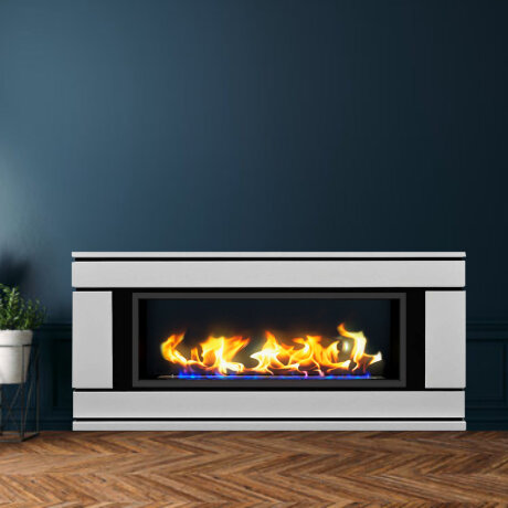 Русский огонь Вега - биокамин в линейном портале