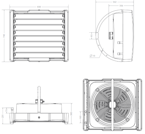 Ballu BHP-W2-130-XL - водяной тепловентилятор