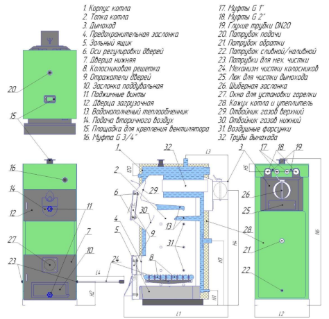 WIRT Smart EKO 70 - котел полуавтоматический твердотопливный