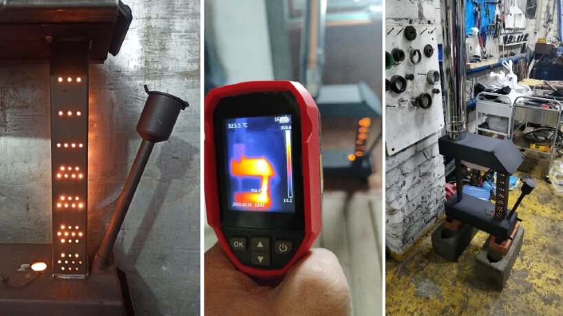 Теплуша 10 кВт - печь на отработке