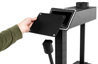 Теплуша 10 кВт - печь на отработке