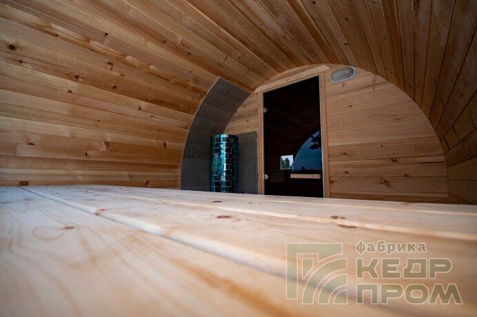 КедрПром - баня-бочка из кедра длиной 4 метра