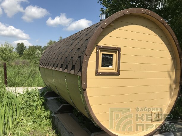 КедрПром - баня-бочка из кедра длиной 4 метра