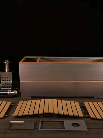 KELLEK Journey (2 персоны) - нагреваемая ванна из алюминия