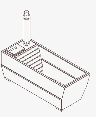 KELLEK Journey (2 персоны) - нагреваемая ванна из алюминия