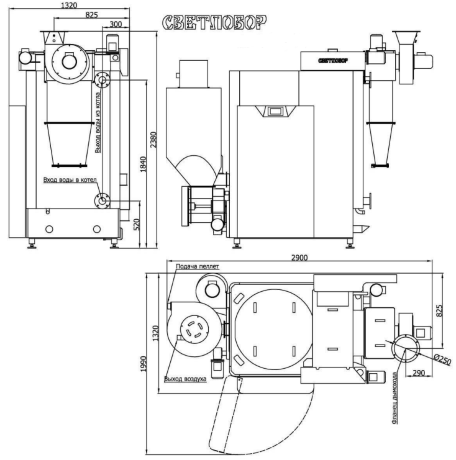 Светлобор ЭКО 300 - котел пеллетный автоматический