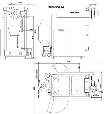 Светлобор ЭКО 500 - котел пеллетный автоматический