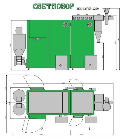 Светлобор Эко-Супер 1200 - котел пеллетный автоматический