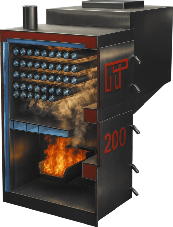 ПромТепло ПТ 20 - котел автоматический угольный (пеллетный)