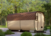 КедрПром - баня-бочка из кедра квадратная длиной 4,5 метра