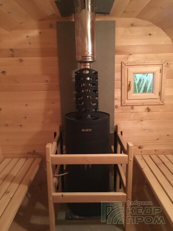 КедрПром - баня-бочка из кедра квадратная длиной 4,5 метра