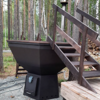 ChanOne (4-6 персон) - банный чан на подставке с печью