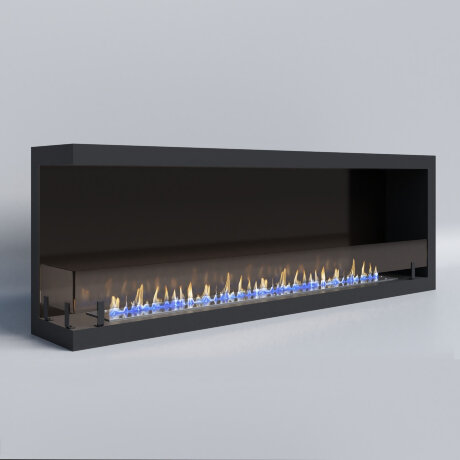 Русский огонь Честер 1500 - угловой биокамин встраиваемый левый