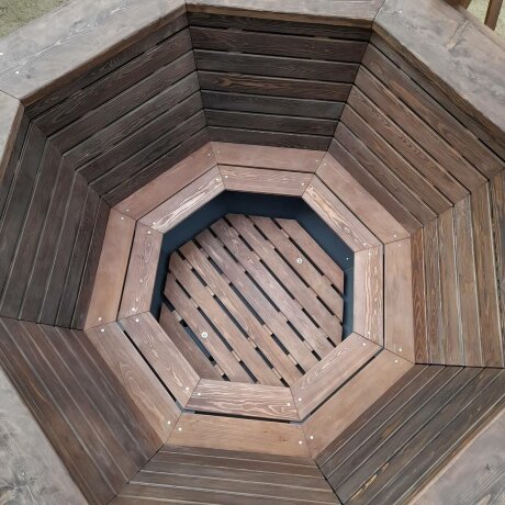 ChanOne (8-10 персон) - банный чан на подставке с печью