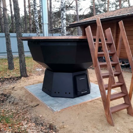 ChanOne (8-10 персон) - банный чан на подставке с печью