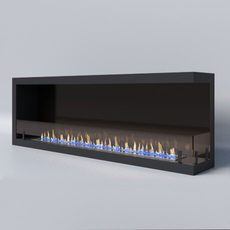 Русский огонь Честер 1500 - угловой биокамин встраиваемый правый