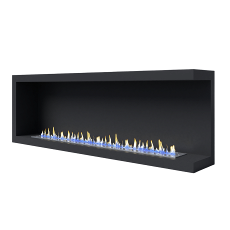 Русский огонь Честер 1500 - угловой биокамин встраиваемый правый