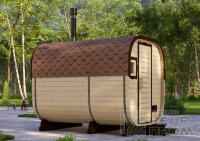 КедрПром - баня-бочка из кедра квадратная длиной 3 метра