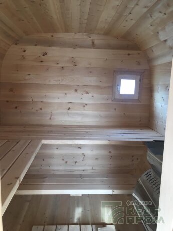 КедрПром - баня-бочка из кедра квадратная длиной 3 метра