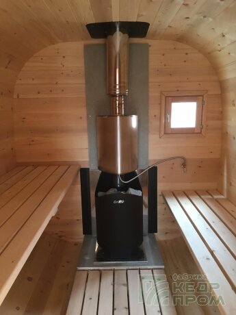 КедрПром - баня-бочка из кедра квадратная длиной 3 метра