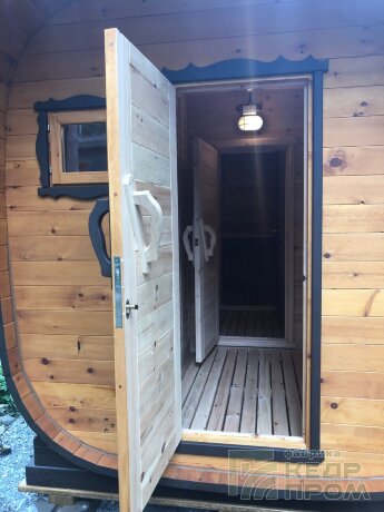 КедрПром - баня-бочка из кедра квадратная длиной 3 метра