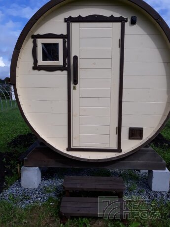 КедрПром - баня-бочка из кедра длиной 3 метра