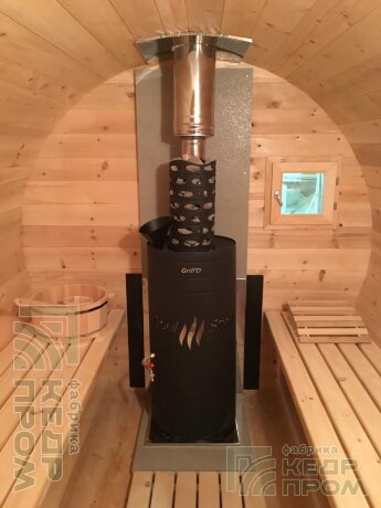 КедрПром - баня-бочка из кедра длиной 3 метра