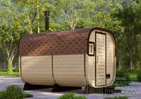 КедрПром - баня-бочка из кедра квадратная длиной 3,5 метра
