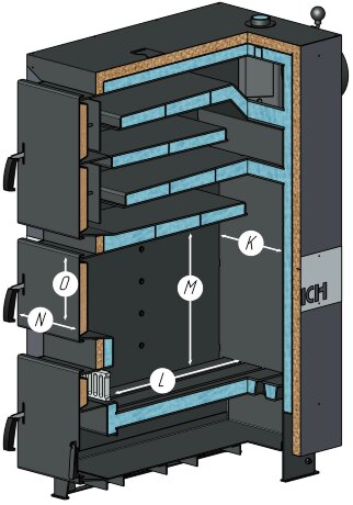 SAKOVICH MAX 125 - котел твердотопливный полуавтоматический