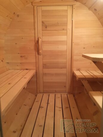 КедрПром - баня-бочка из кедра длиной 3,5 метра