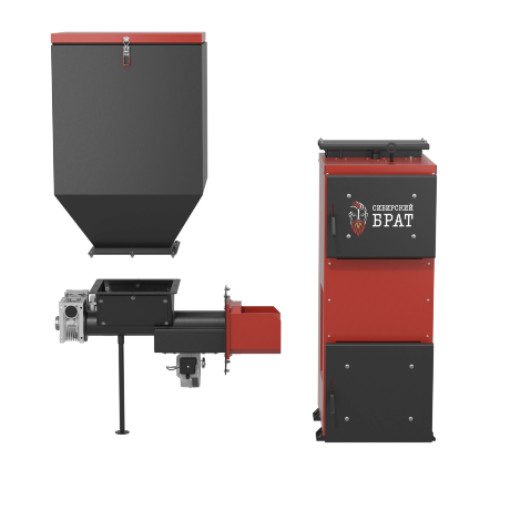 Сибирский Брат 15 кВт - котел автоматический угольный (пеллетный)