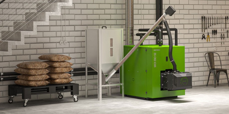 Kostrzewa Midi Bio 42 - котел пеллетный автоматический