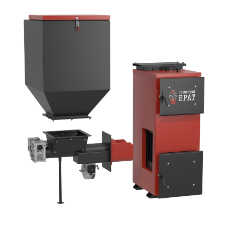 Сибирский Брат 25 кВт - котел автоматический угольный (пеллетный)
