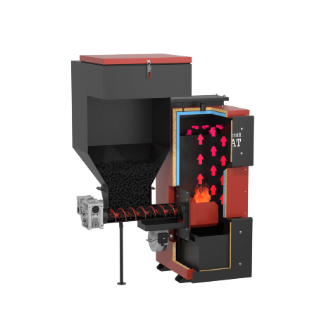 Сибирский Брат 30 кВт - котел автоматический угольный (пеллетный)