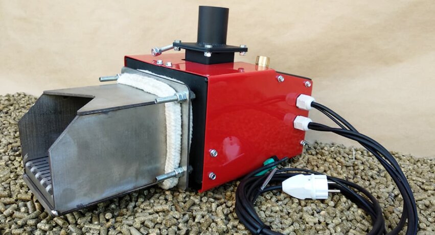 Омикрон 30 - полуавтоматическая пеллетная горелка