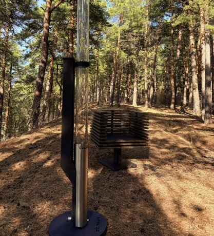 GORKUN Авангард - уличный камин (2 метра)