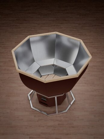 KELLEK Siberic (2-4 персоны) - банный чан со стандартной печью шоколад