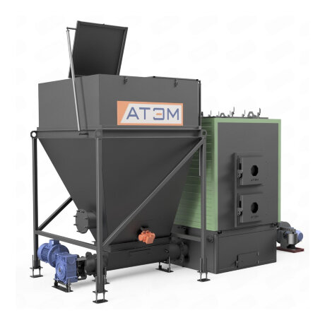 АТЭМ КВм-0,2Д - автоматический котел на щепе и опилках