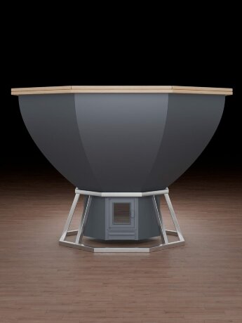 KELLEK Siberic (4-6 персон) - банный чан со стандартной печью графит